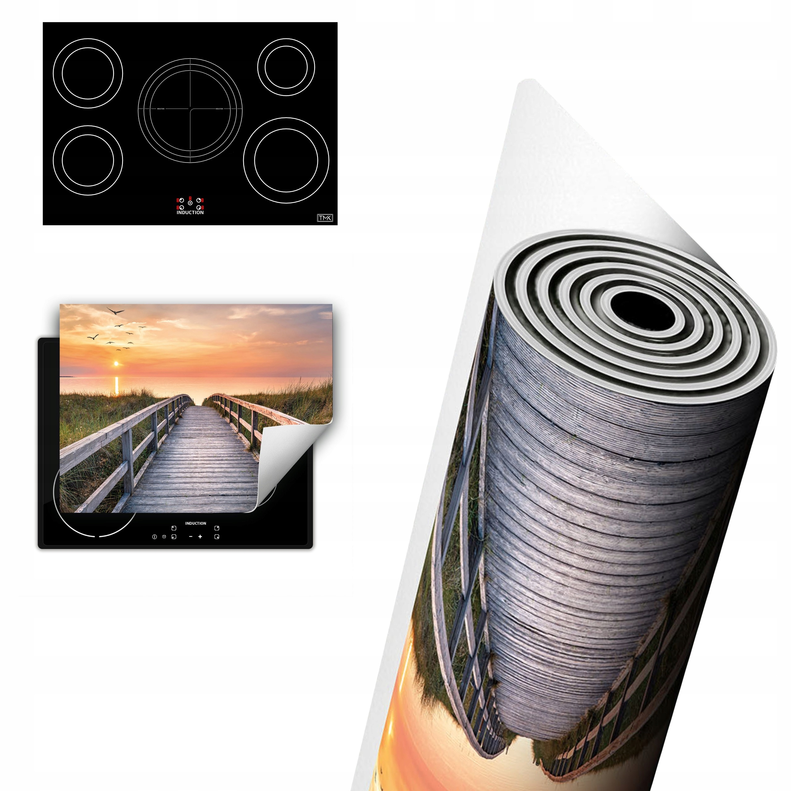 Vinylová Ochrana Na Indukci Desky 80x52 krajina