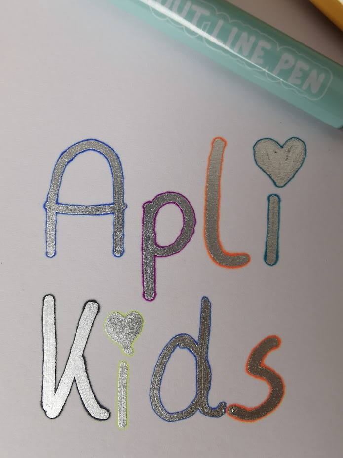 Markery konturowe Out Line Apli Kids 6 szt Liczba sztuk w zestawie 6 szt.