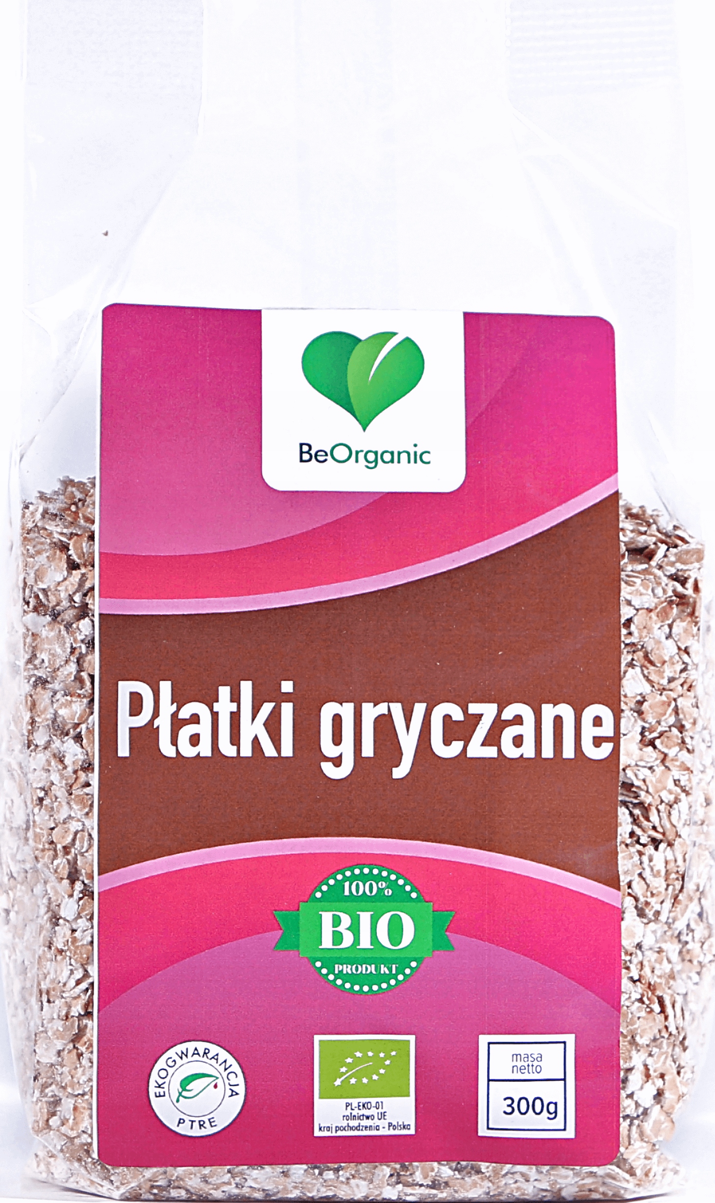 Levně 5x BeOrganic Pohankové vločky 300 g Eko