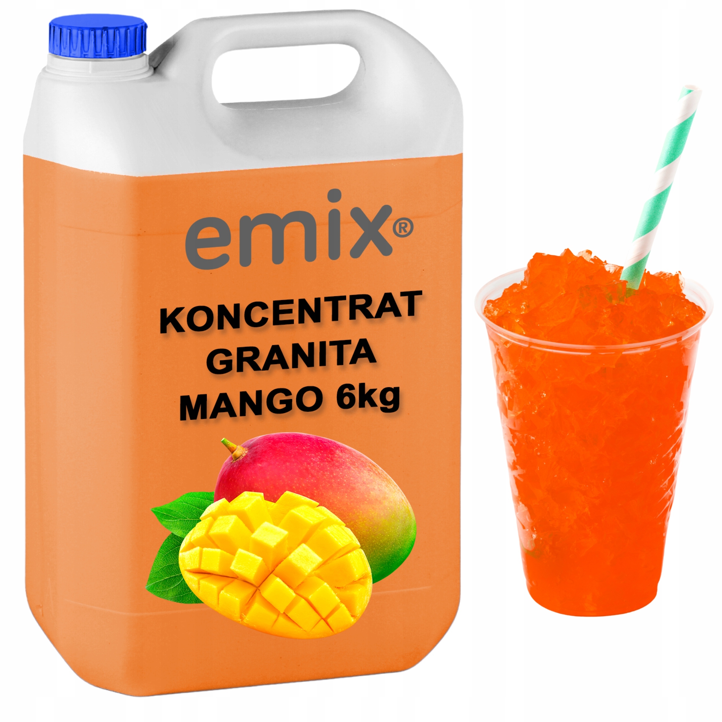 Syrop 5L Koncentrat Do Granity Mango 1:7 6kg Slush Emix