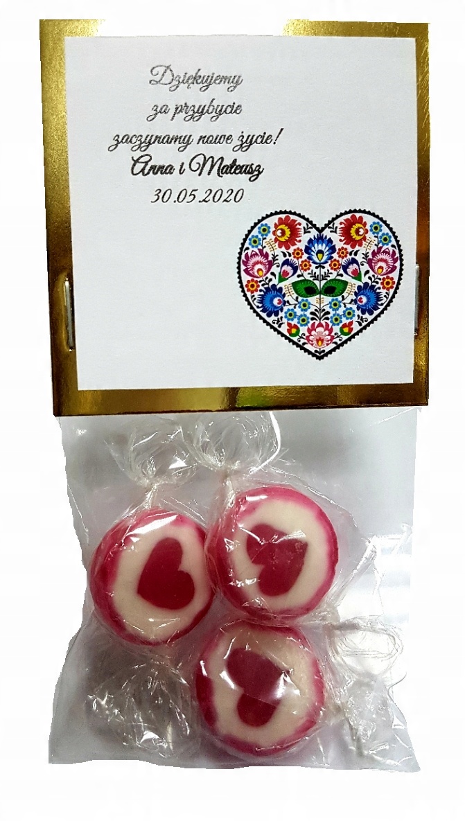 

karmelki Love słodkie podziękowanie złote Hit III