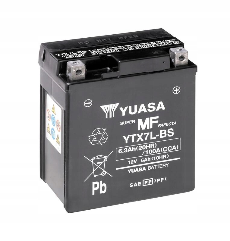 Bezúdržbová batéria Yuasa s kyselinou YTX7L-BS YTX7L-BS