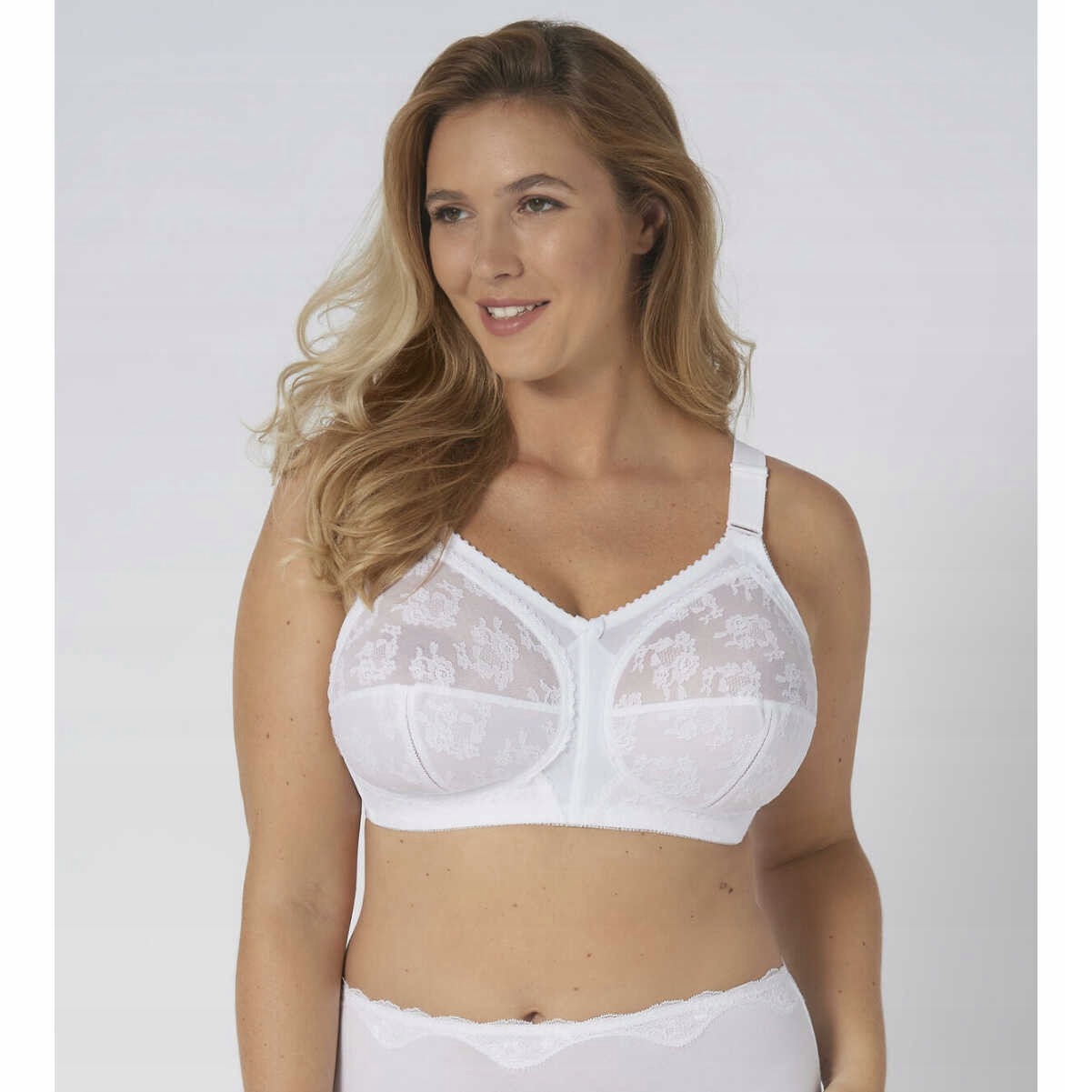 Měkká podprsenka bez kostic Doreen Bílá Triumph 85H Bílá