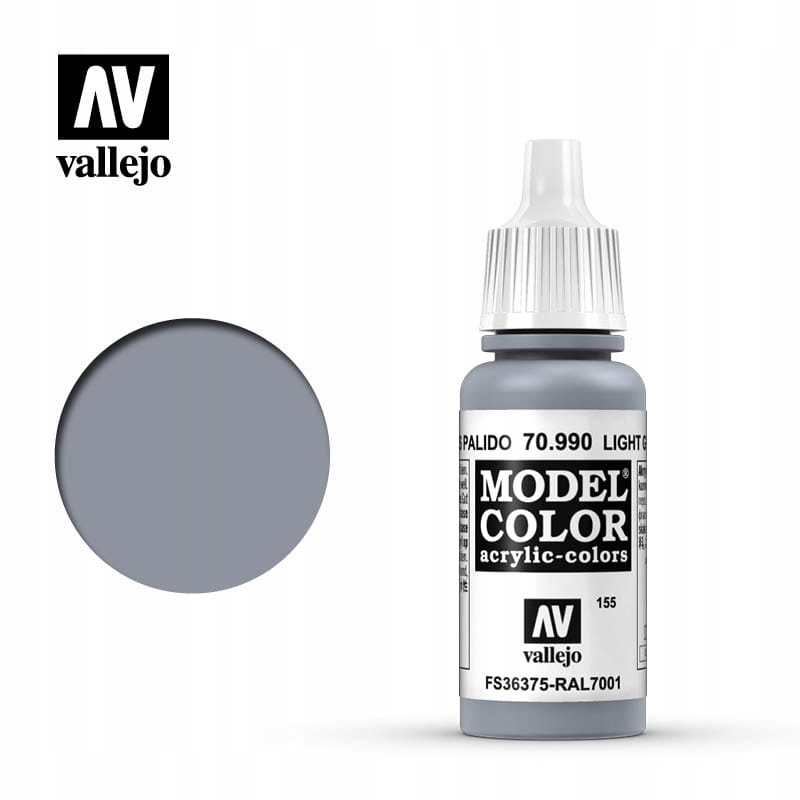 

Model Color 155 Light Grey 70990 (FS36375/RAL7001)