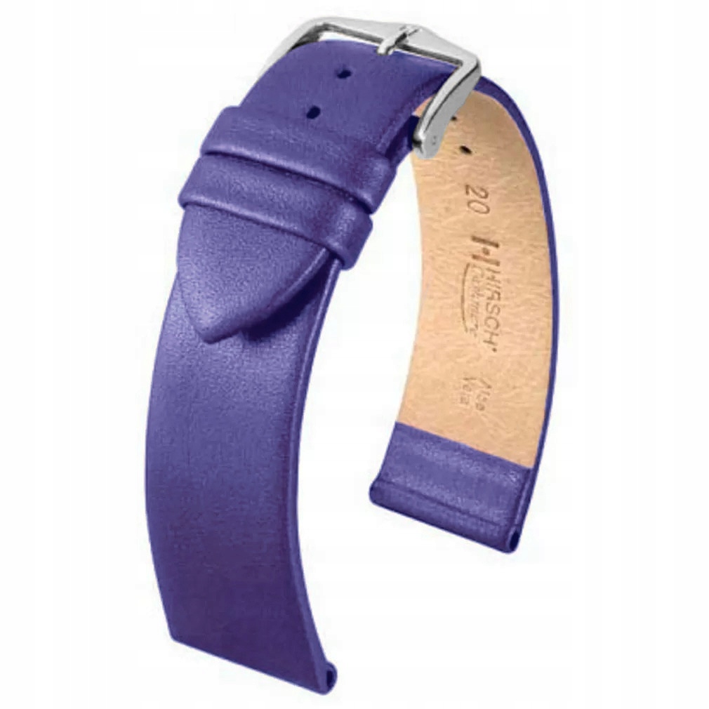 Fialový kožený opasek 18 mm Hirsch Cashmere Nqr 03902186-2-18
