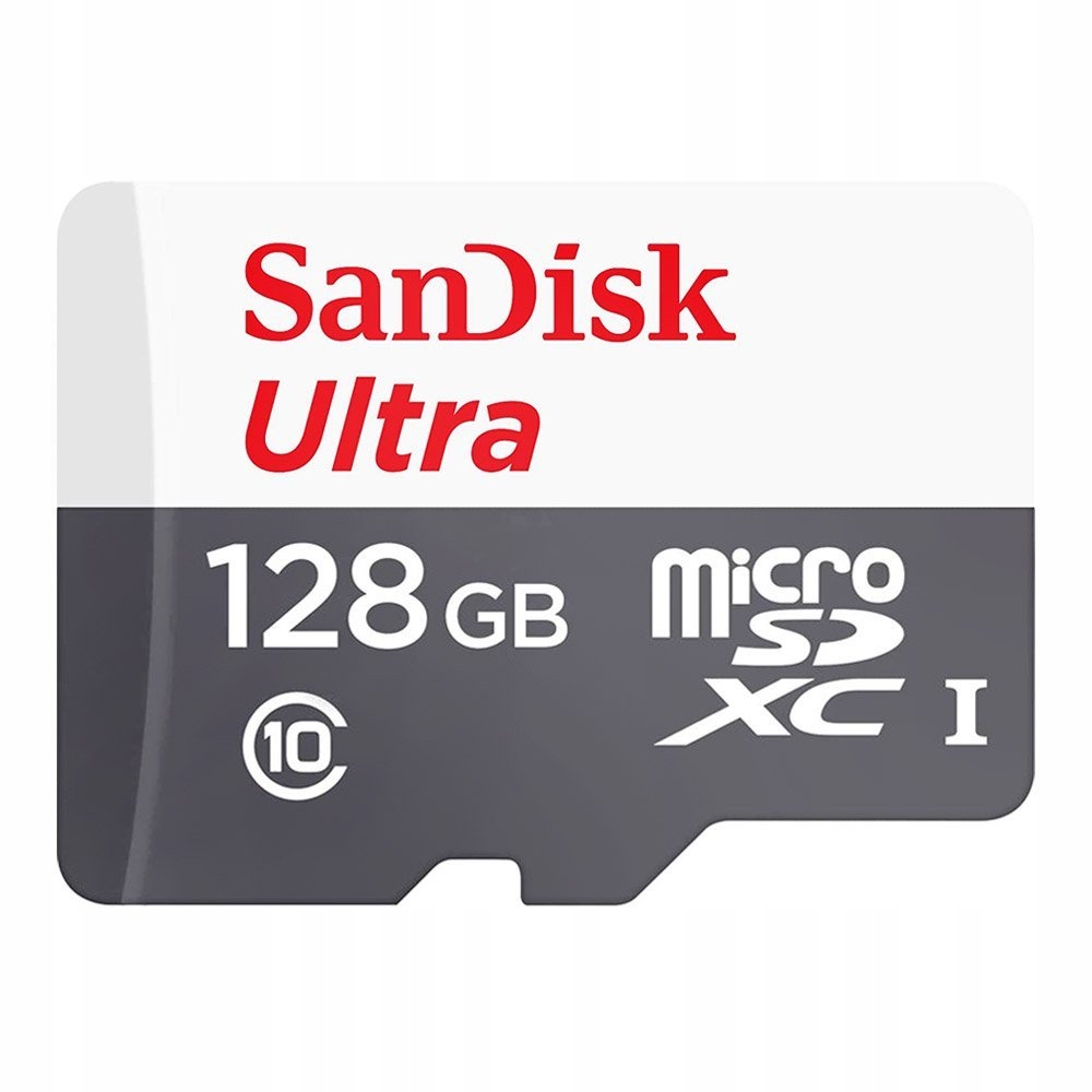 SANDISK Szybka karta pamięci microSDXC micro SD SDXC Ultra 128GB 100 MB/s Kod producenta SDSQUNR-128G-GN6TA