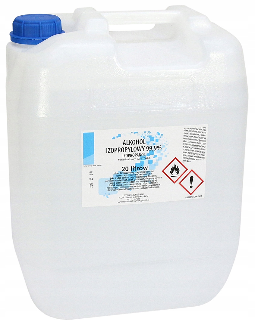 

Alkohol Izopropylowy Izopropanol Ipa 99,9% 20L K