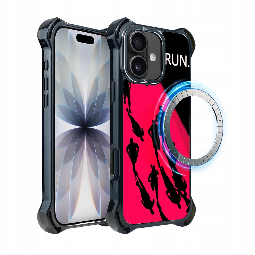 Pouzdro pro iPhone 17 Ibizu DropGuard Ultra s MagSafe, #Move, Noční maraton