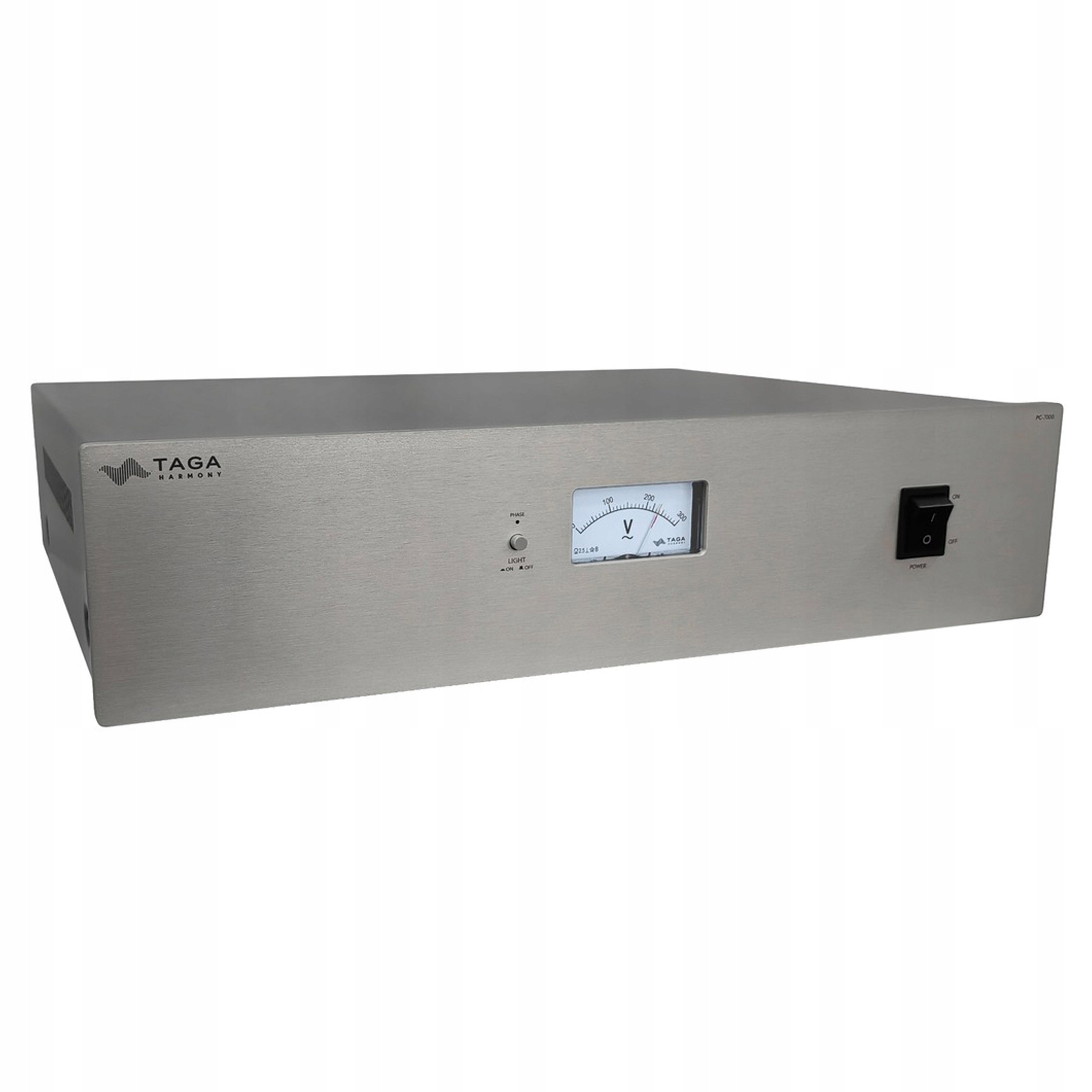 Taga Harmony PC-7000 2025 Kondycjoner Zasilania Filtr Sieci 8 Gniazd Silver