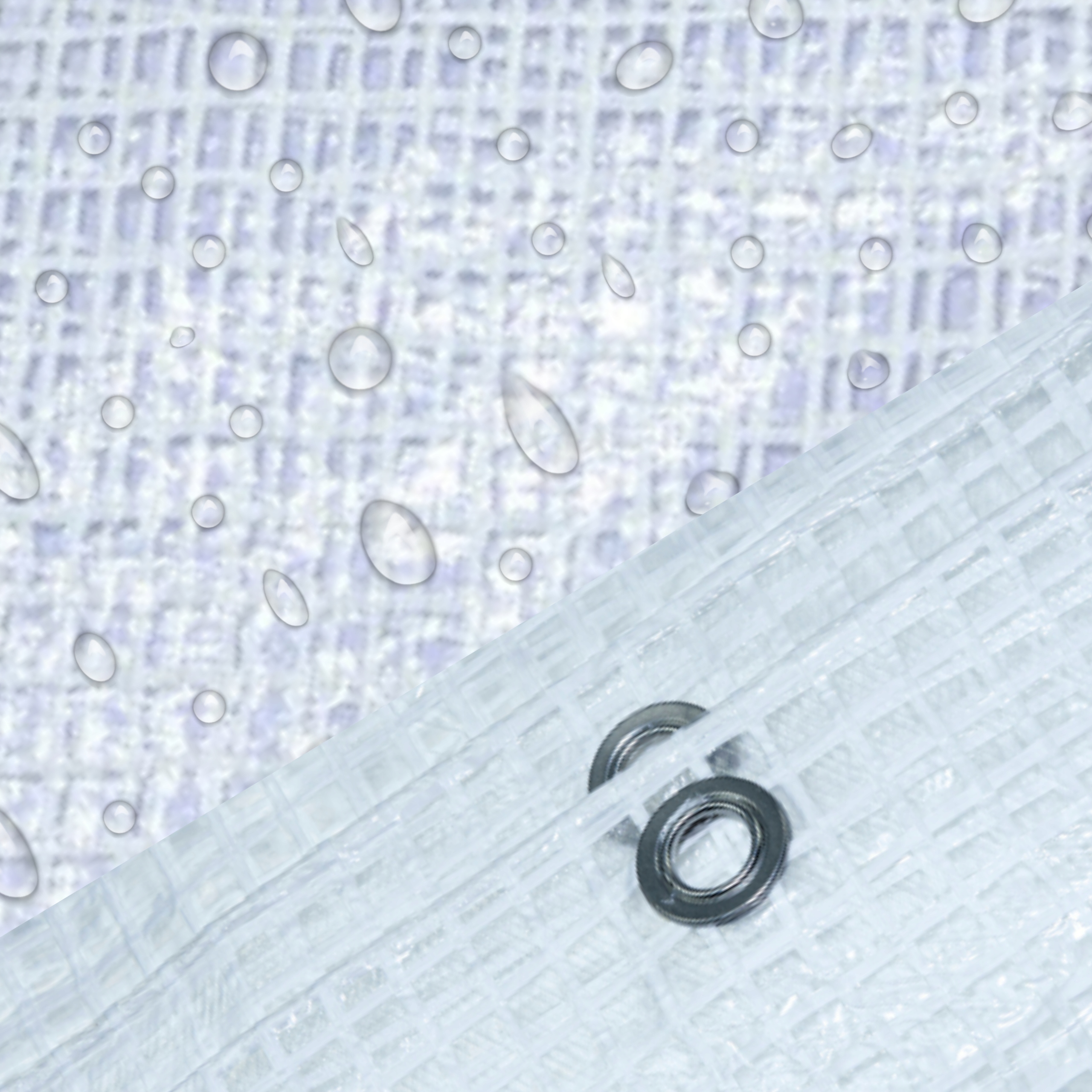 PLANDEKA PRZEŹROCZYSTA ZBROJONA MOCNA 5x8m +UV Producent WM