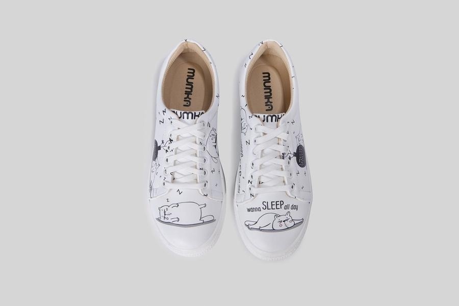 

Wegańskie Sneakersy Tenisówki Mumka Kot Śpioch 41