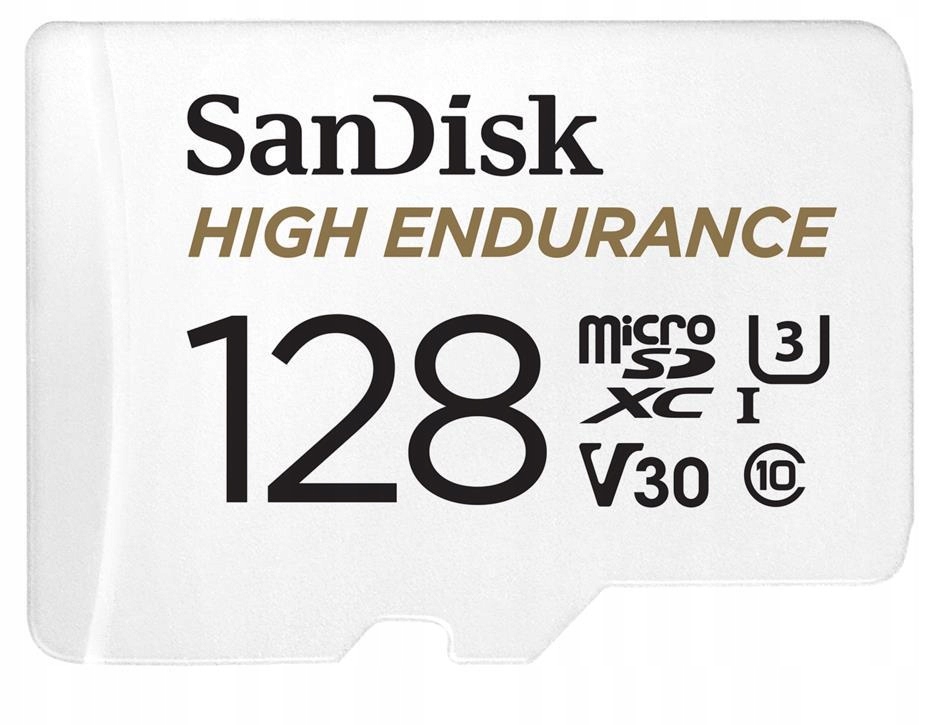 Karta SanDisk High Endurance MicroSDXC 128 GB Class 10 UHS-I/U3 V30