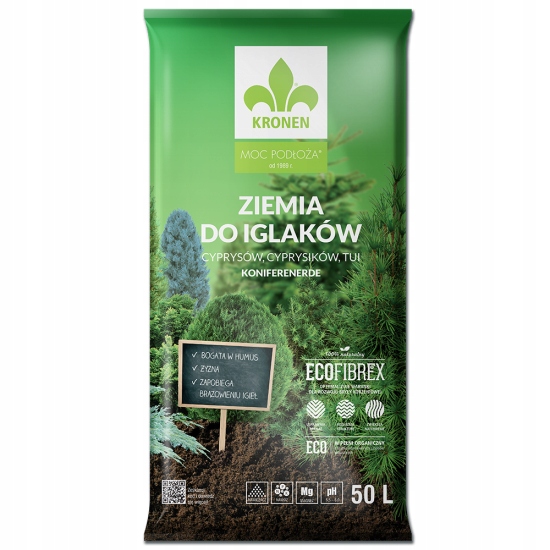 

Kronen Ziemia Do Iglaków Z Włóknem Torfowym 50L