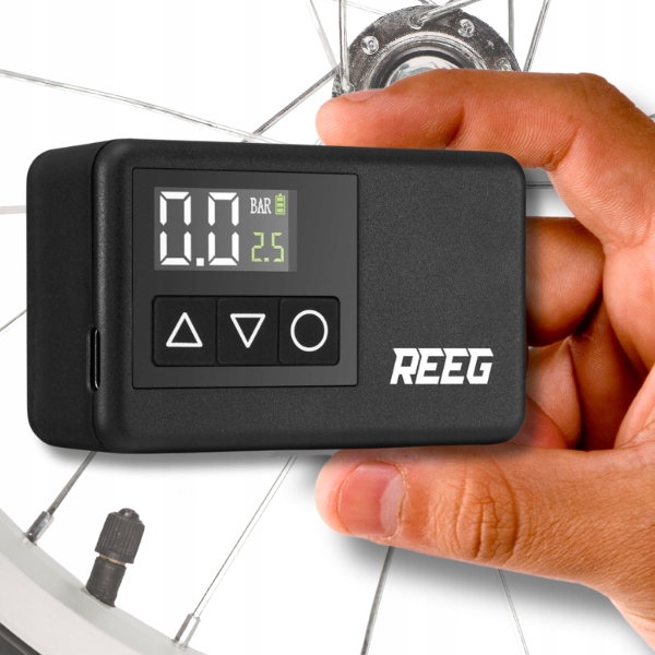 Pompka elektryczna Reeg Air Pump Mini do roweru, hulajnogi, piłki 120 Psi