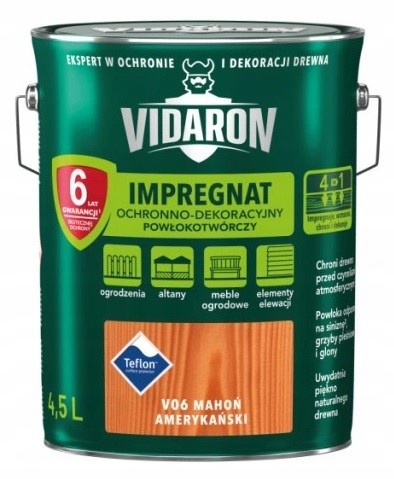 Vidaron Impregnat 4.5L Mahoń Amerykański