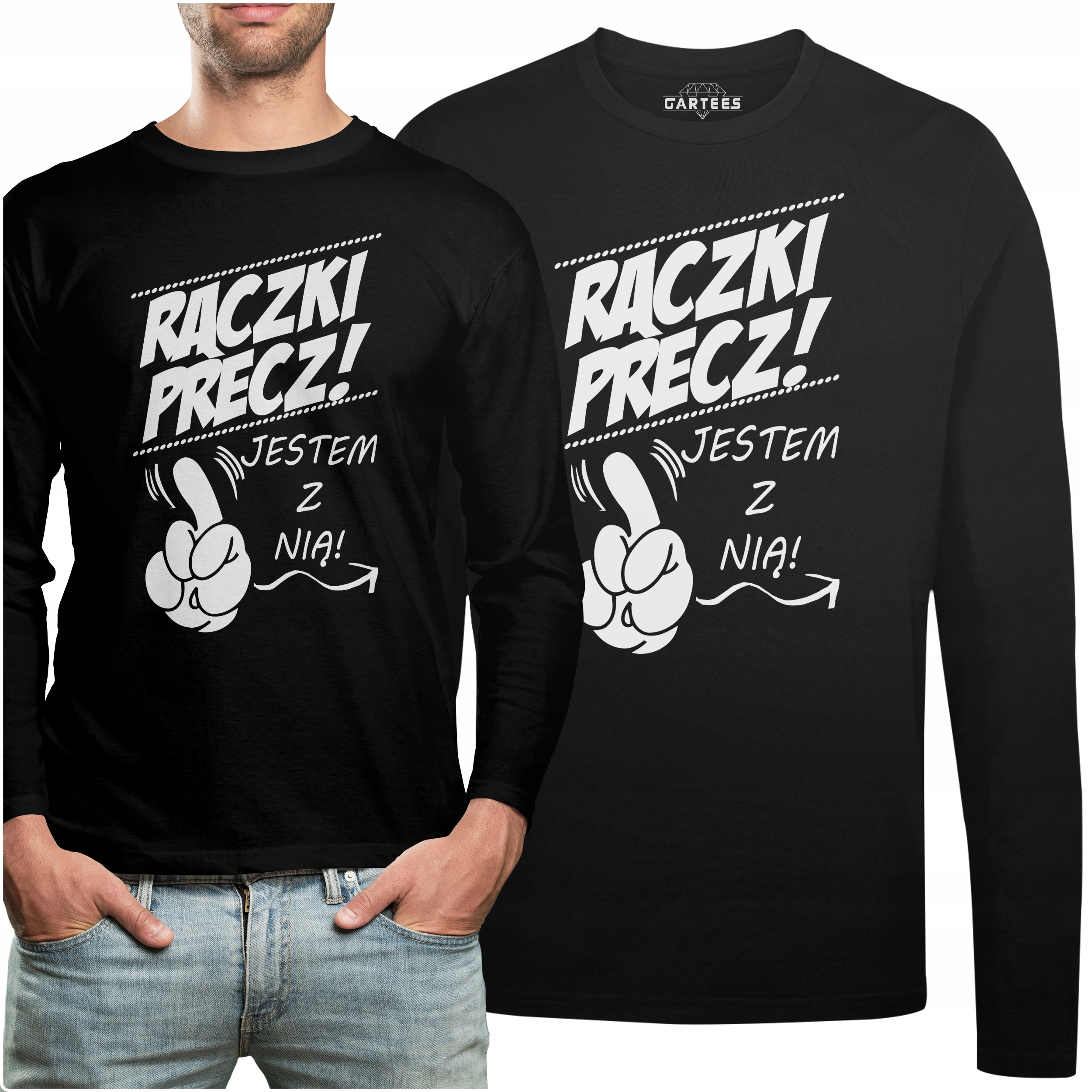 

Koszulka Long Rączki Precz Jestem Z Nią Prezent