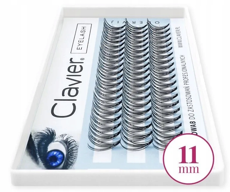 

Clavier Eyeflash Sztuczne rzęsy kępki rzęsy, 11 mm