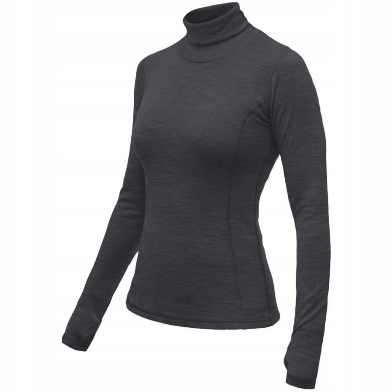 Sensor Triko Merino Bold Roll Neck dámské dlouhý antracitová šedá S