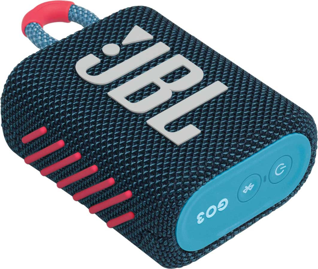 GŁOŚNIK MOBILNY JBL Go3 Niebiesko-różowy Zasilanie akumulatorowe