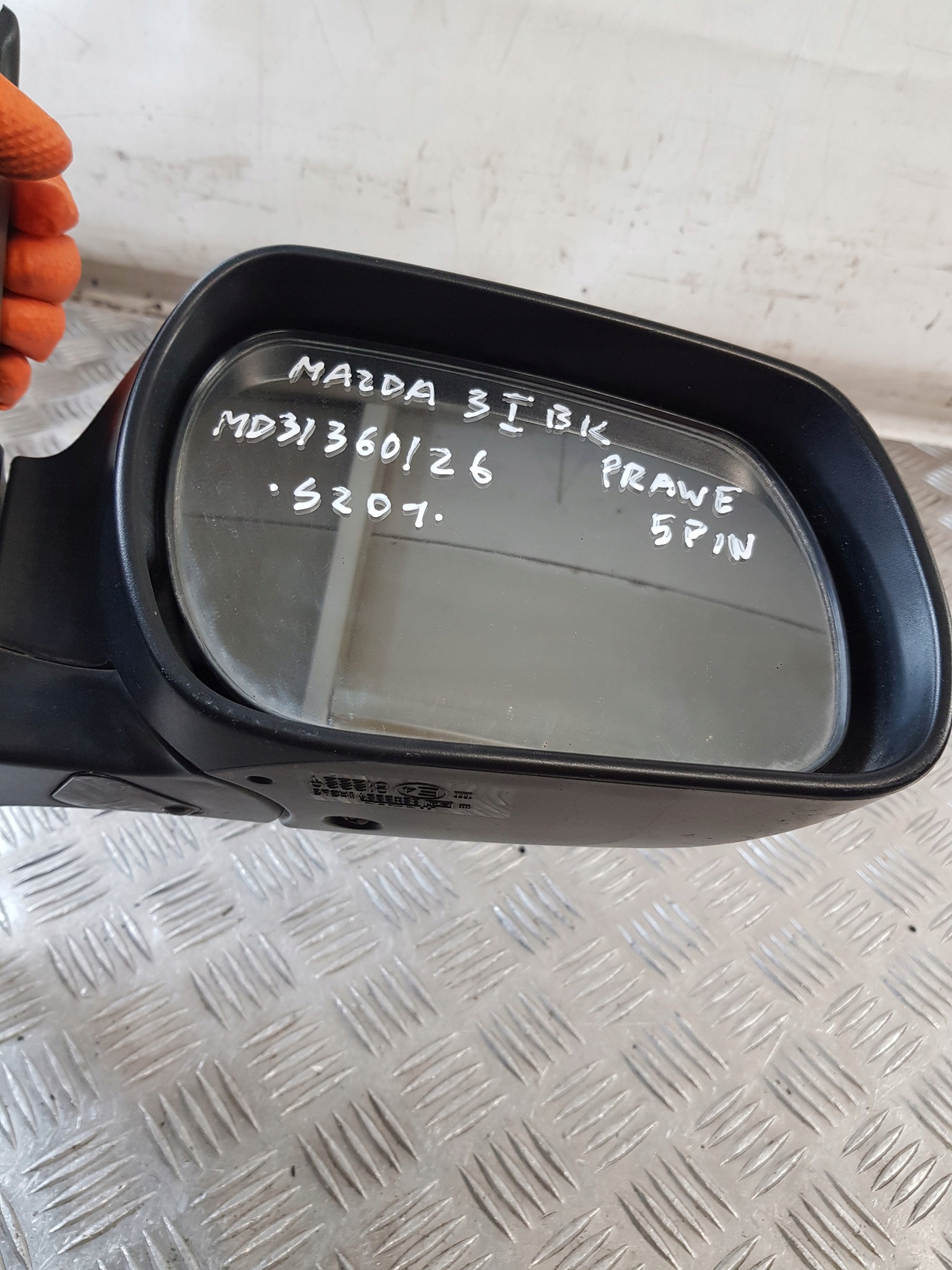 mirror right 5PIN MAZDA 3 and 05R- EUROPA K: 27B