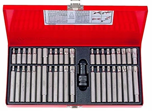 Sada Bitov 43ks Torx Hex Spline Kr/dlhé King Tony 1043CQ