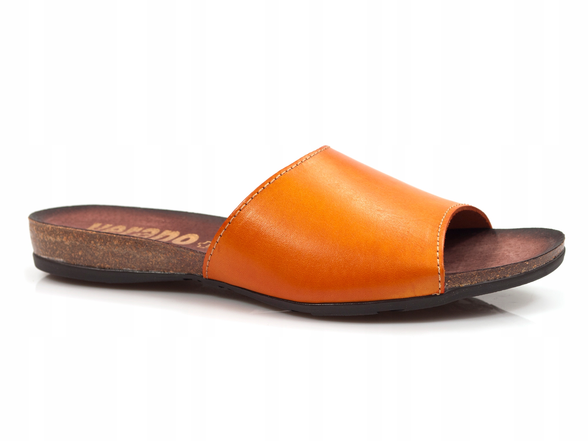 

klapki Verano 491 skóra korek Mango Kiwi Malva