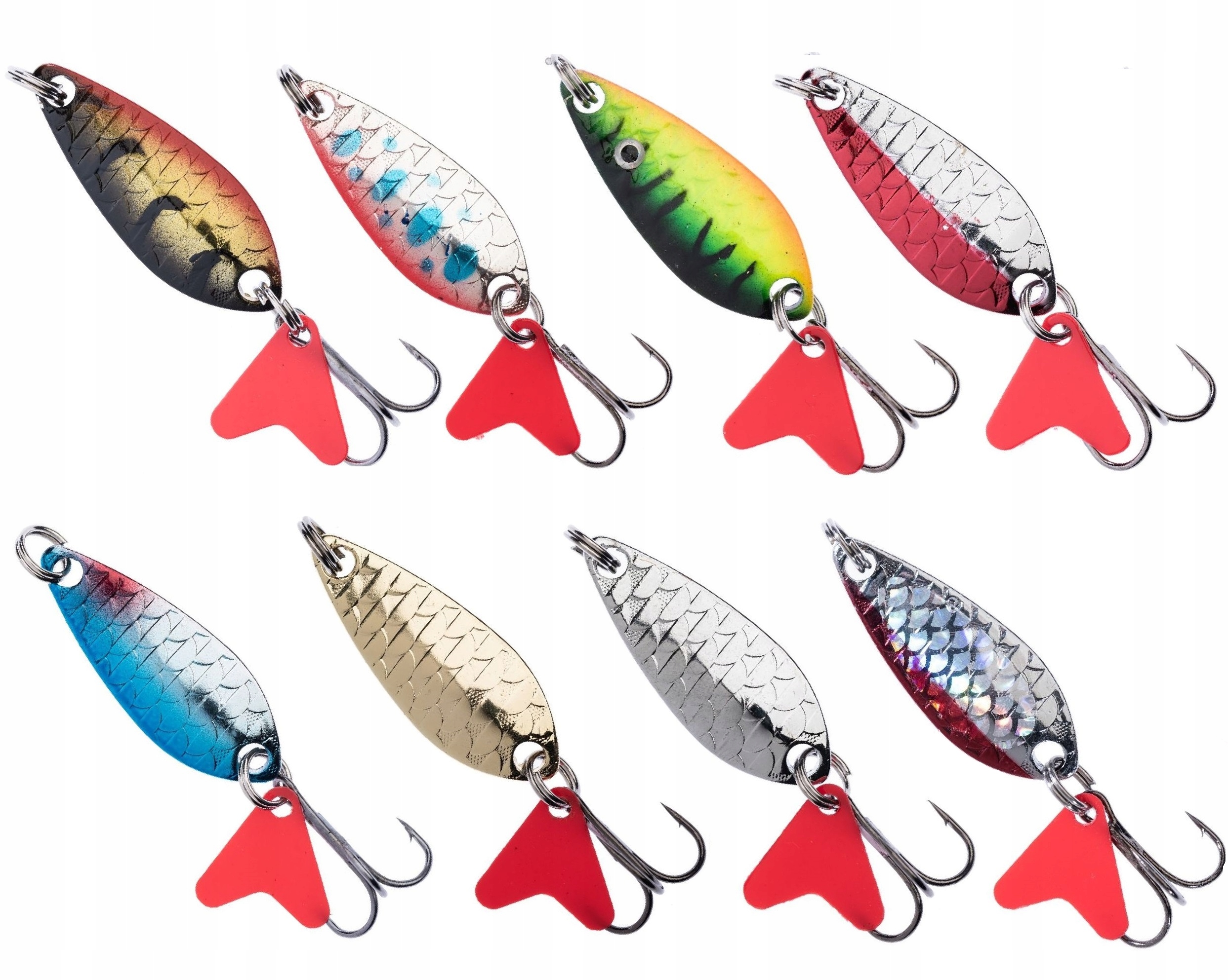 WAHADŁÓWKA NA PSTRĄGA OKONIA JAXON NANO 4 CM ZESTAW 8 SZT