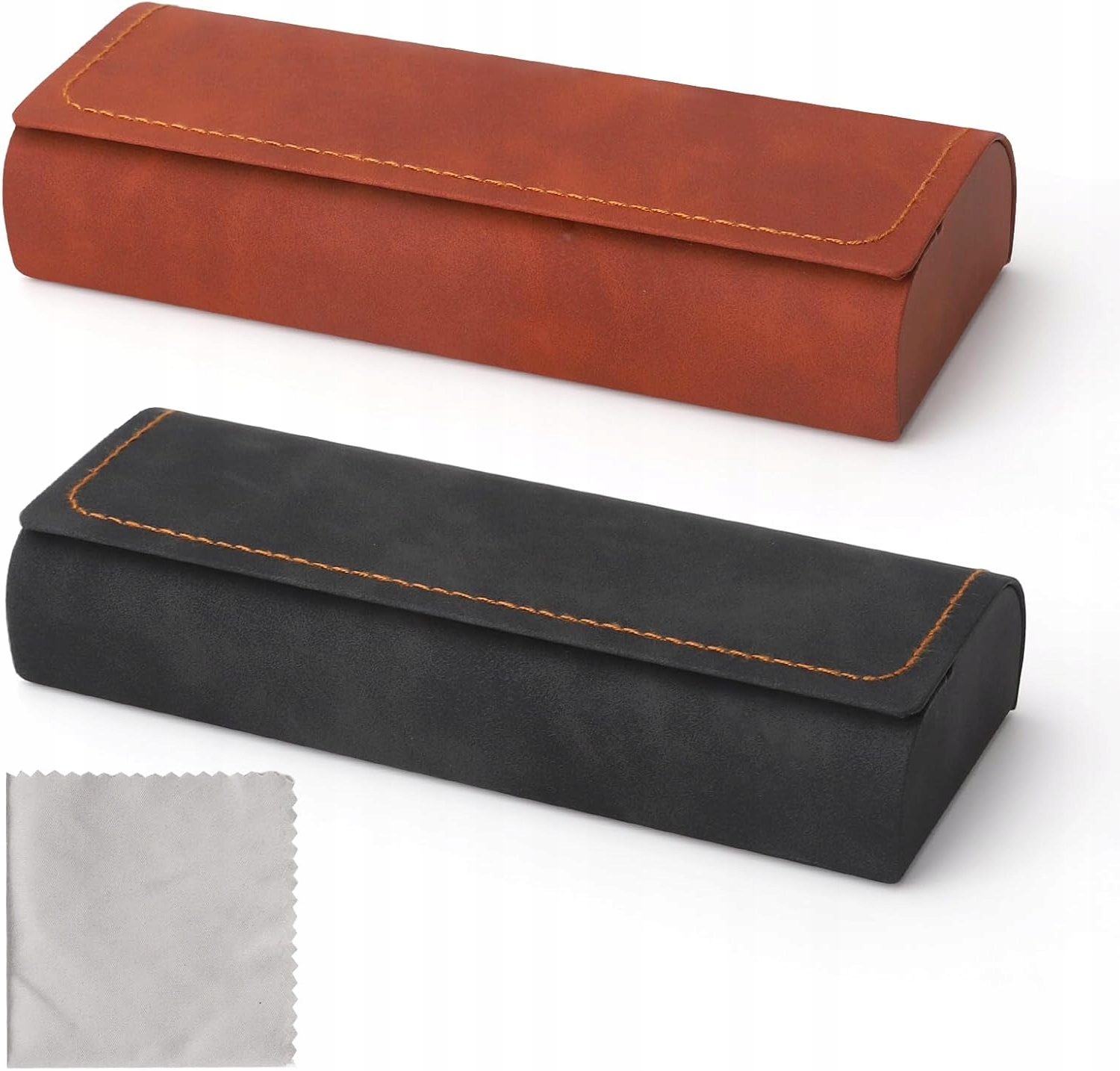 KQDRAVINE ETUI NA OKULARY HARDCASE SKÓRA METAL OCHRONA STYLOWY PROJEKT