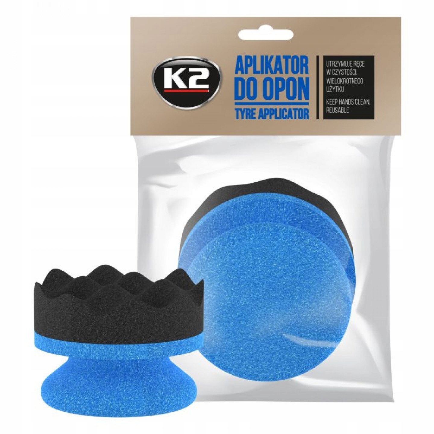 Aplikator Gąbkowy do Opon Dressingów Plastiku K2 K720
