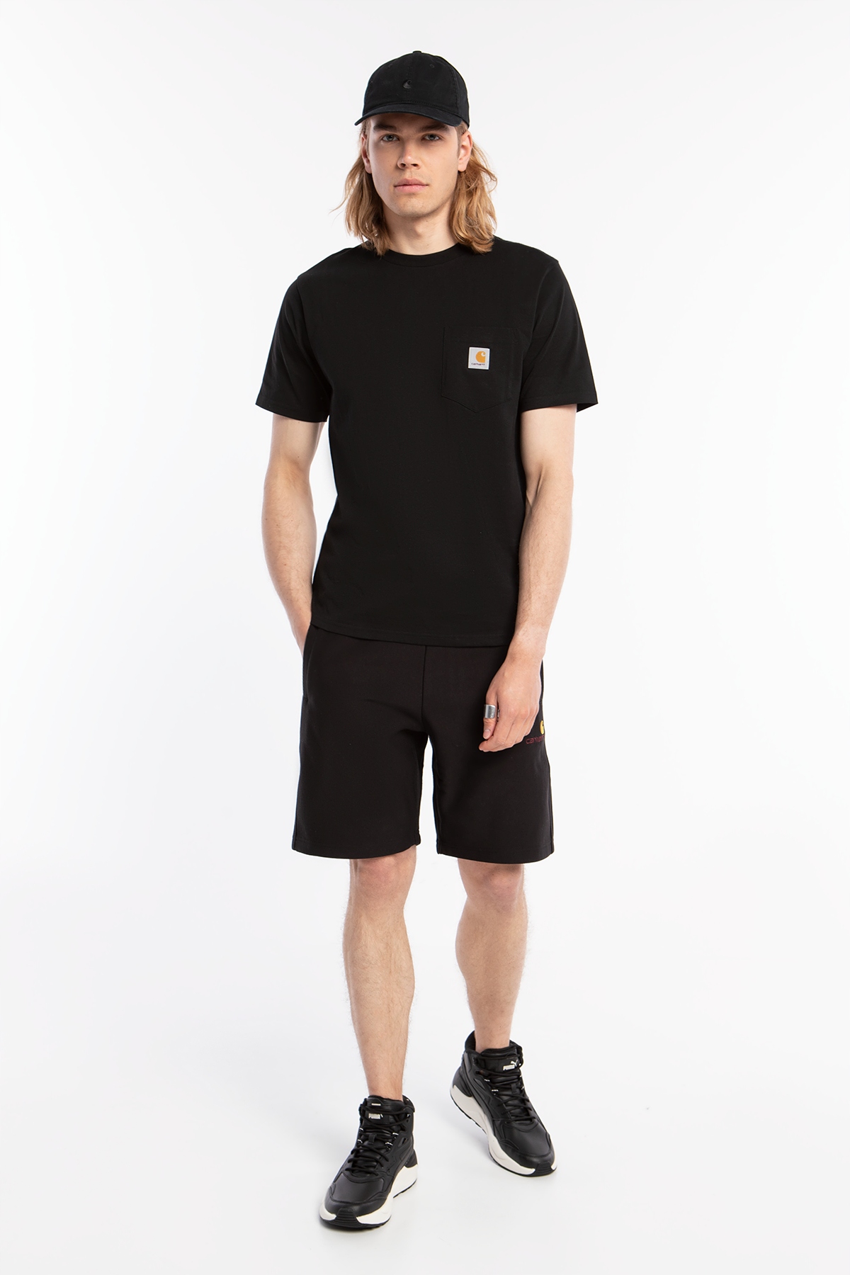 Kraťasy Carhartt Wip American Script Sweat Short XXL