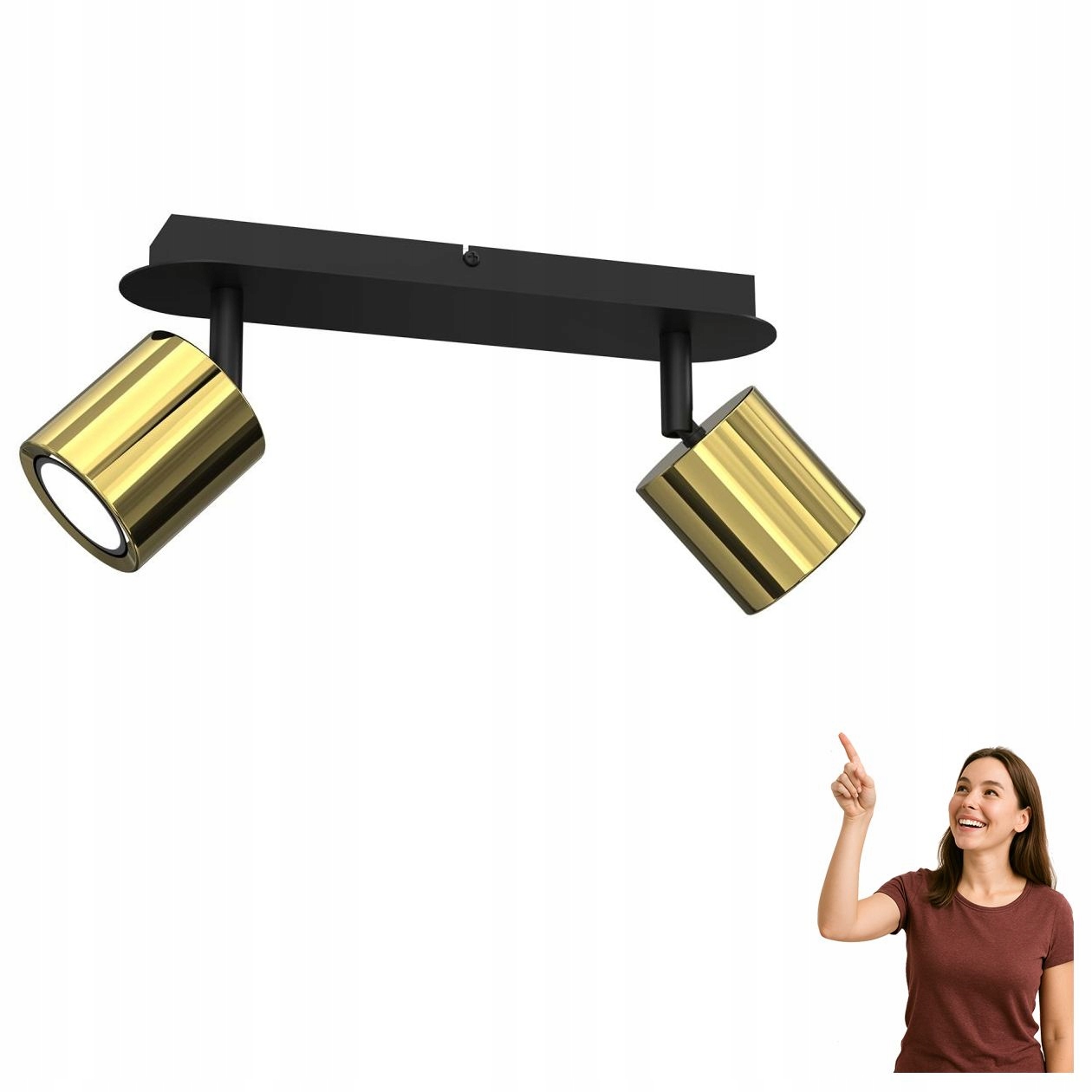 Dvojitá spotová reflektorová lampa Demia 9231 Luminex