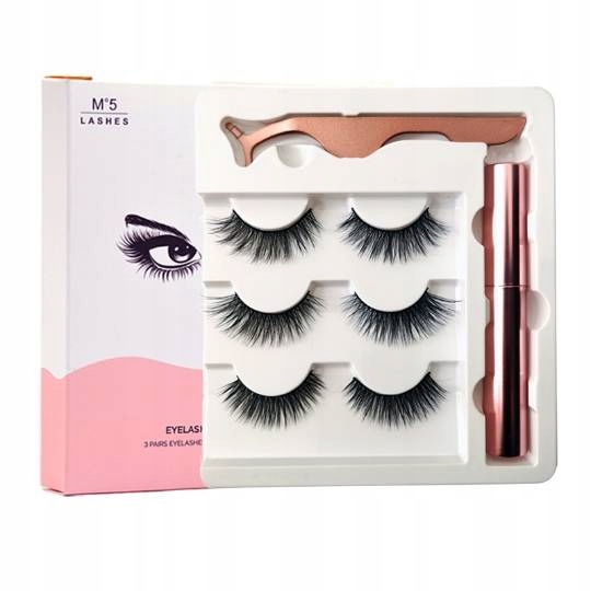 

Rzęsy magnetyczne Eyeliner 3 pary pęseta paskach