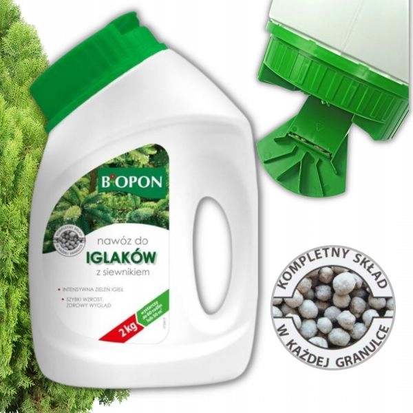 

Wydajny Nawóz do iglaków z Siewnikiem Bopon 2 kg