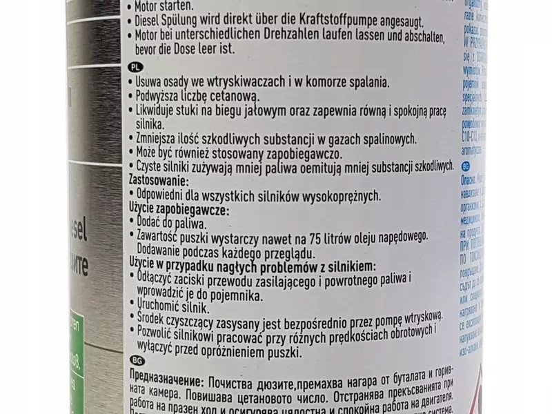 LIQUI MOLY DIESEL SPULUNG CZYŚCI WTRYSKI 2x 2666 Pojemność opakowania 500 ml