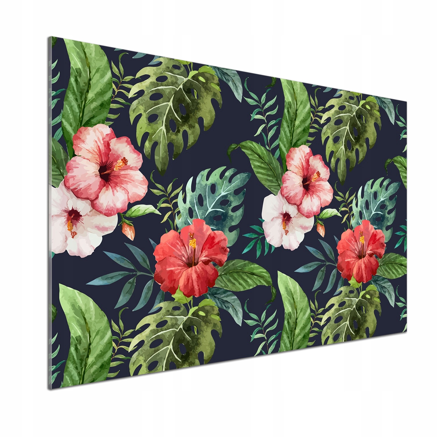 Panel do kuchyne Tropické kvety 100 x 70 cm Lepidlo