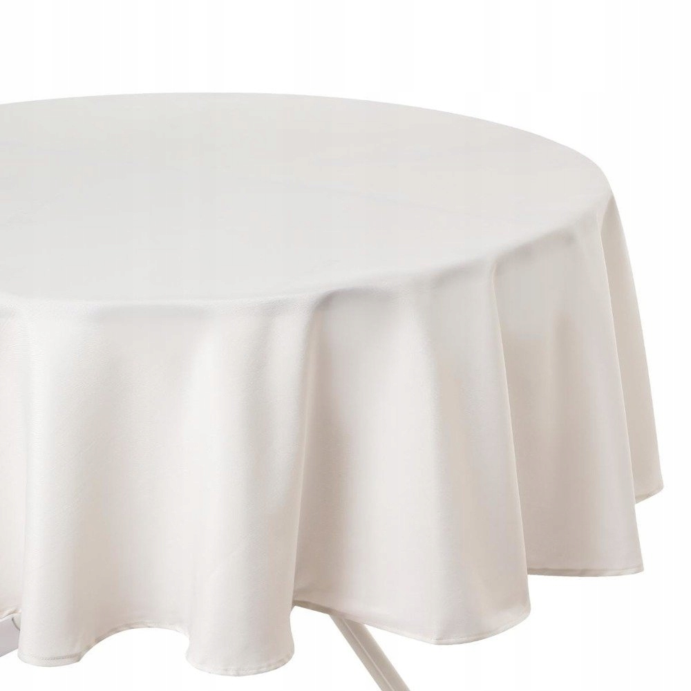 

Obrus Plamoodporny Okrągły Obrus Ecru Śr 180 cm