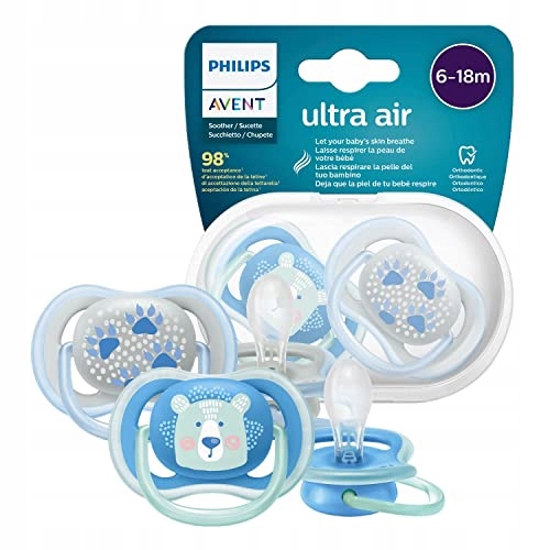 Cumlík PHILIPS AVENT ULTRA AIR ortodontický 6-18M PRIEDUŠNÝ + PUZDRO