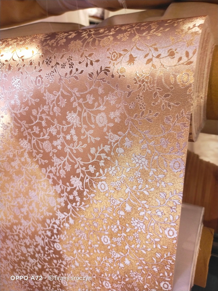 Cerata METALIZOWANA 3D na metry OBRUS 140 Różowa Marka inna