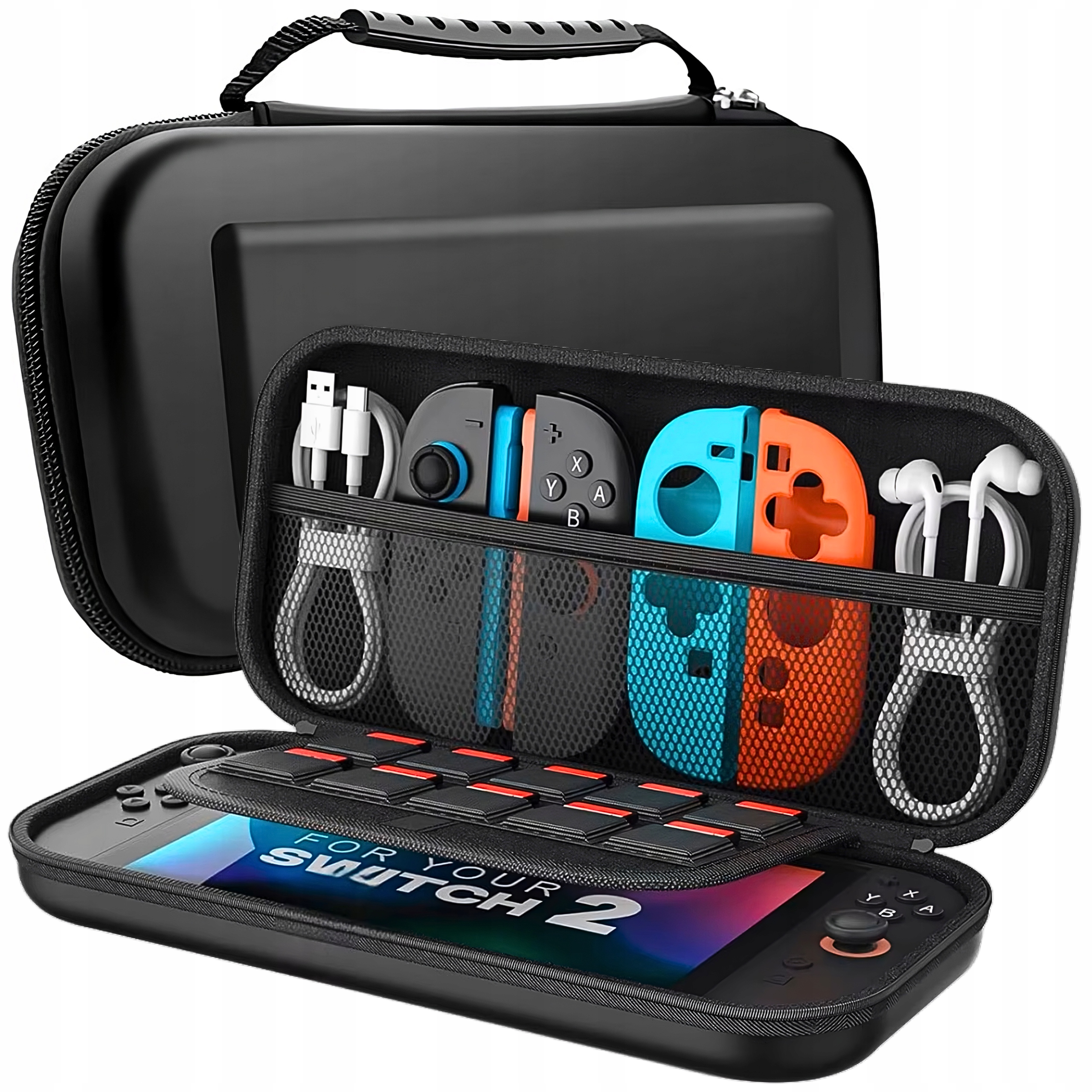 ETUI CASE na Konsolę Gry Nintendo Switch 2 TWARDY Pokrowiec Futerał Torba