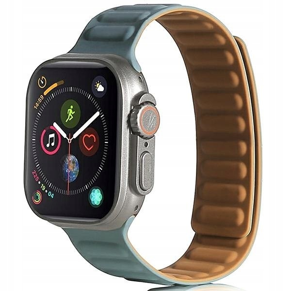 Beline pasek Apple Watch Magnetic42/44/45/49mm zielony /green