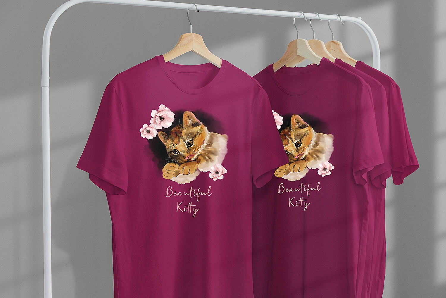 T-SHIRT KOSZULKA DLA DZIECKA KOTY KOTKI 128 SUPER JAKOŚĆ Rozmiar S