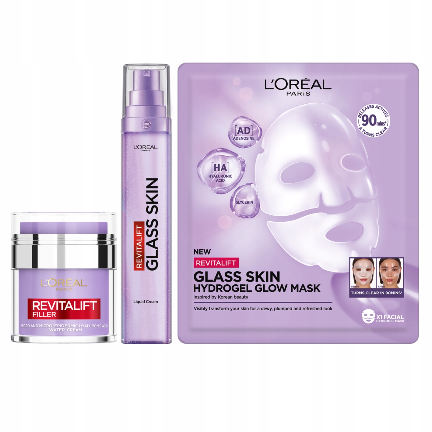 Zestaw L'Oréal Revitalift Filer Nawilżające Kremy do Twarzy