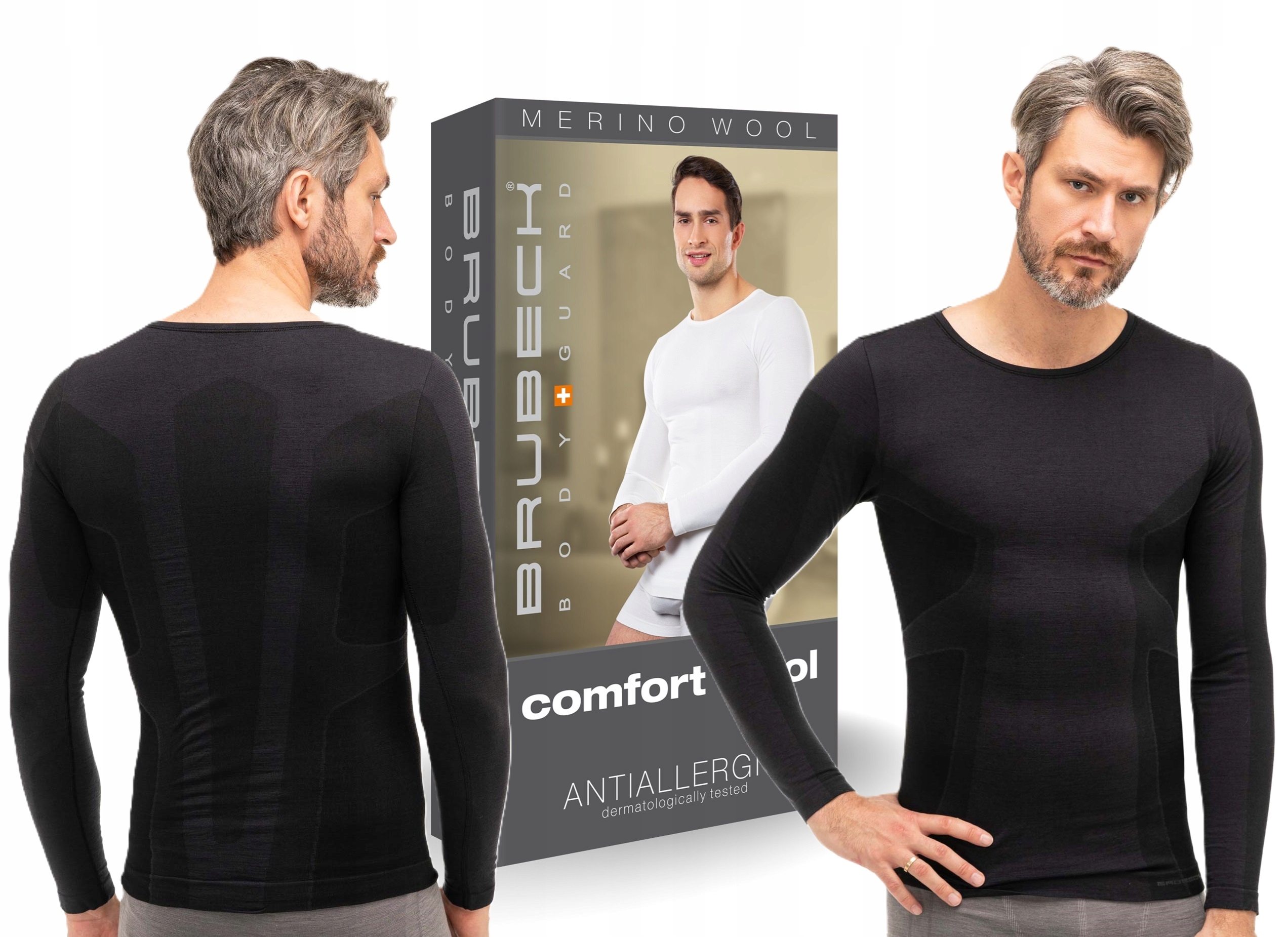 Wełniana Męska Bluza Na Narty Brubeck Comfort -L