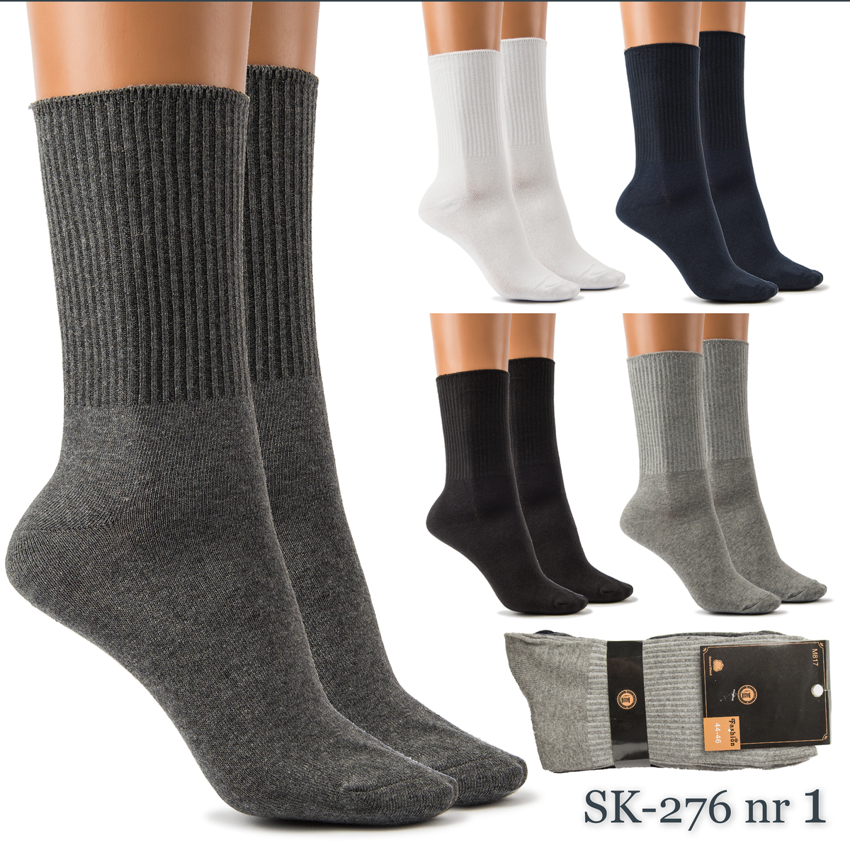 

5x Skarpety Męskie Bawełniane Sportowe Premium