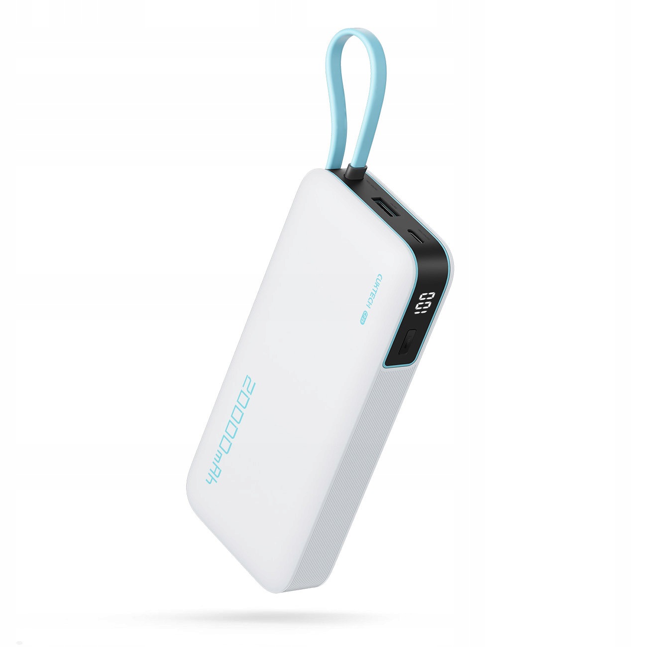 Powerbanka Cuktech CUKP200NGLLG 45W 20000mAh s vestavěným kabelem Usb-c