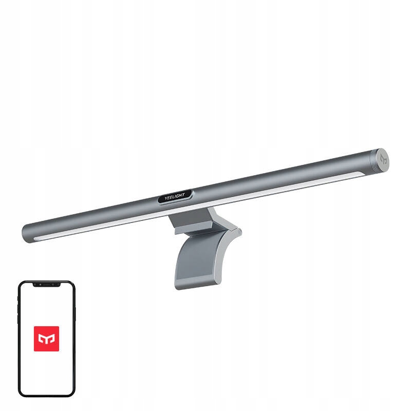 Led Lampa Na Monitor Yeelight Screen Light Bar Pro Rgb Strieborná