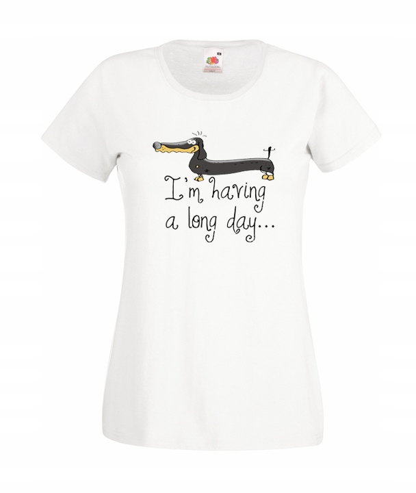 

XL Koszulka Damska Jamnik Pies Psy Metr Miłości