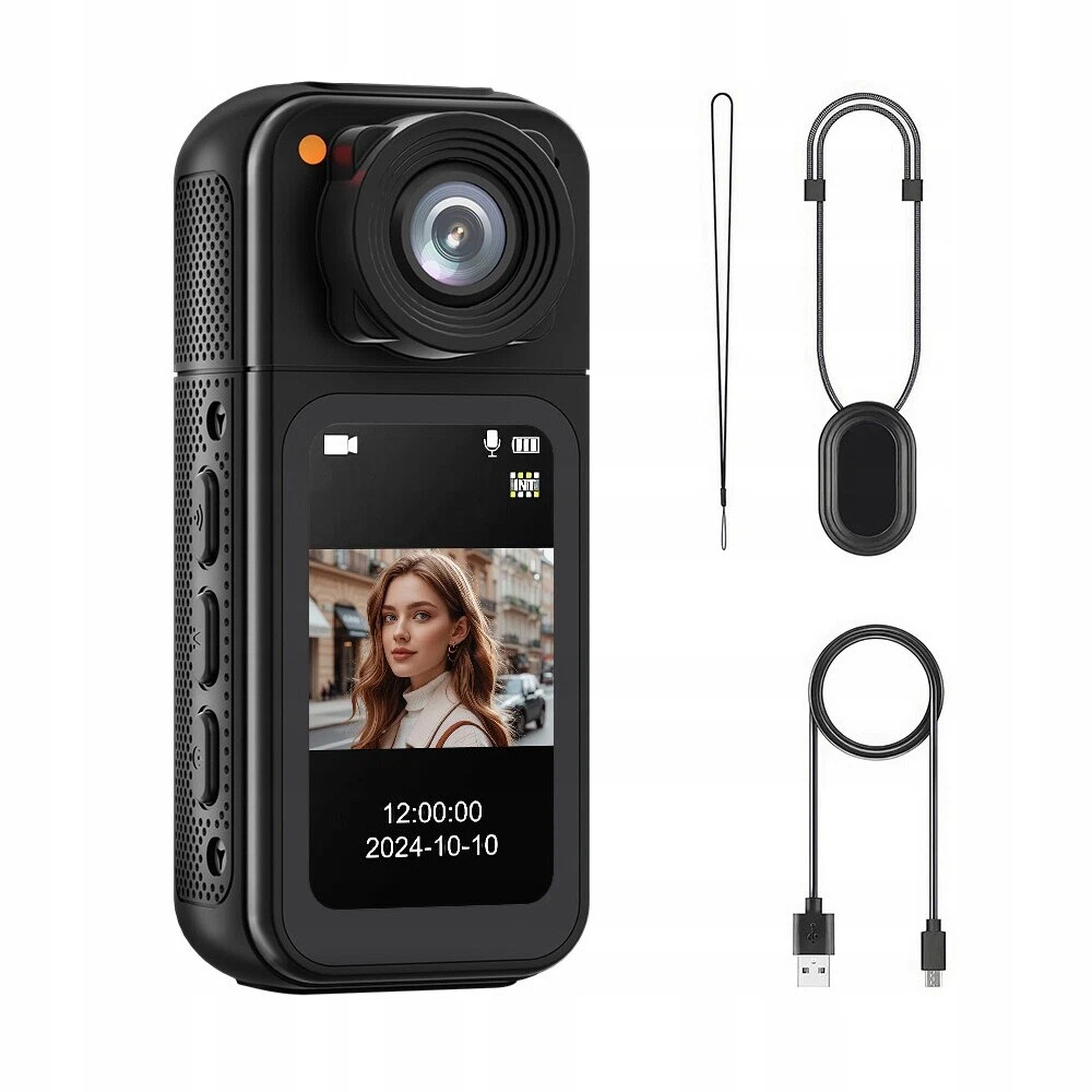 Přenosná Videokamera Pro Nošení, Hd Mini Kamera Na Tělo, Záznamník