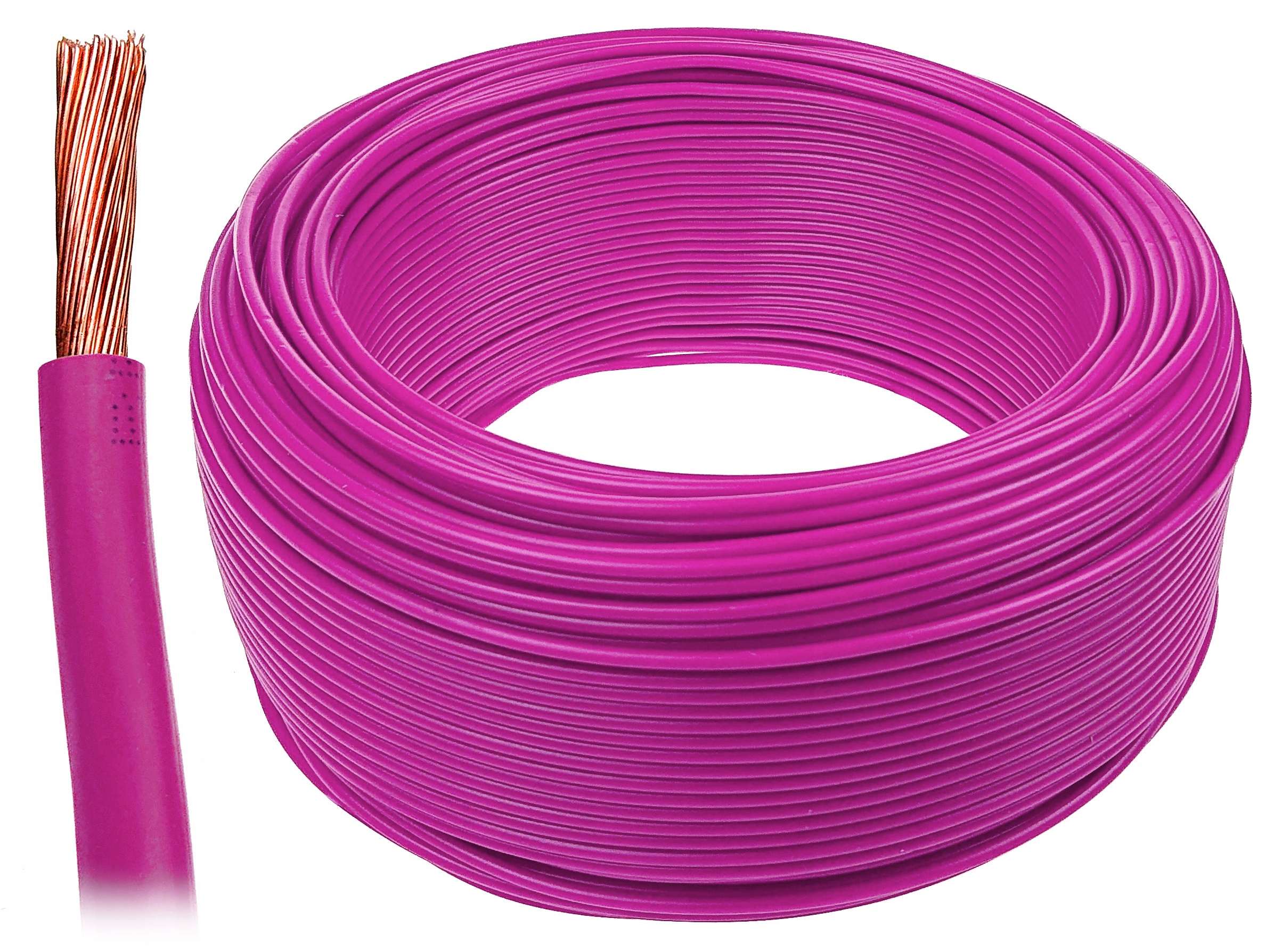 

Przewód kabel linka Flry-b 1mm2 różowy 1mm 1x1 10m