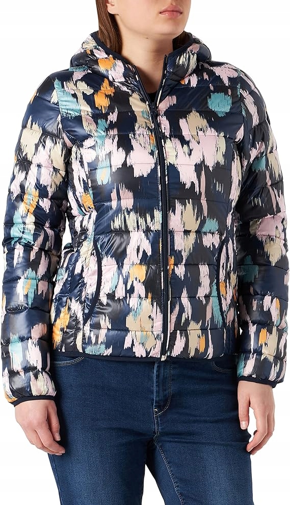 Q S Designed By S Oliver Péřová Bunda S Kapucí Abstraktní Vzor XL 6FA